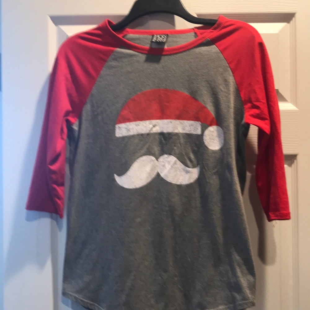 Christmas shirt, 3/4 sleeve, fitted